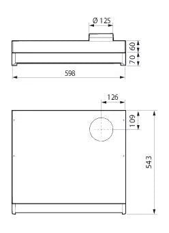 Spiskåpa Systemair Monolit 16 - AC Rostfri – Ventilationsexpressen