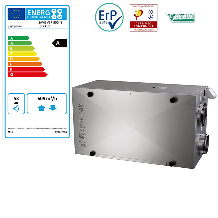 FTX Systemair SAVE VSR 500 - 400m²