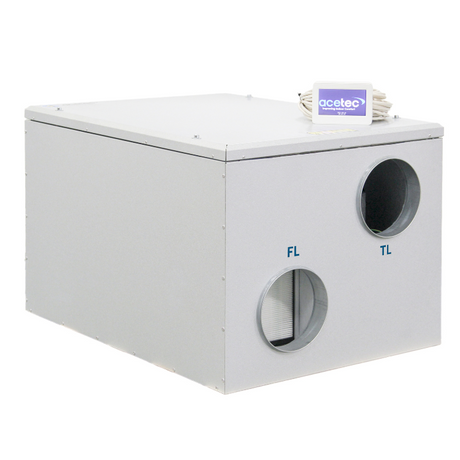 FTX Acetec EvoAir A100S G3 Evocontrol för bostäder och fastigheter upp till 180m²