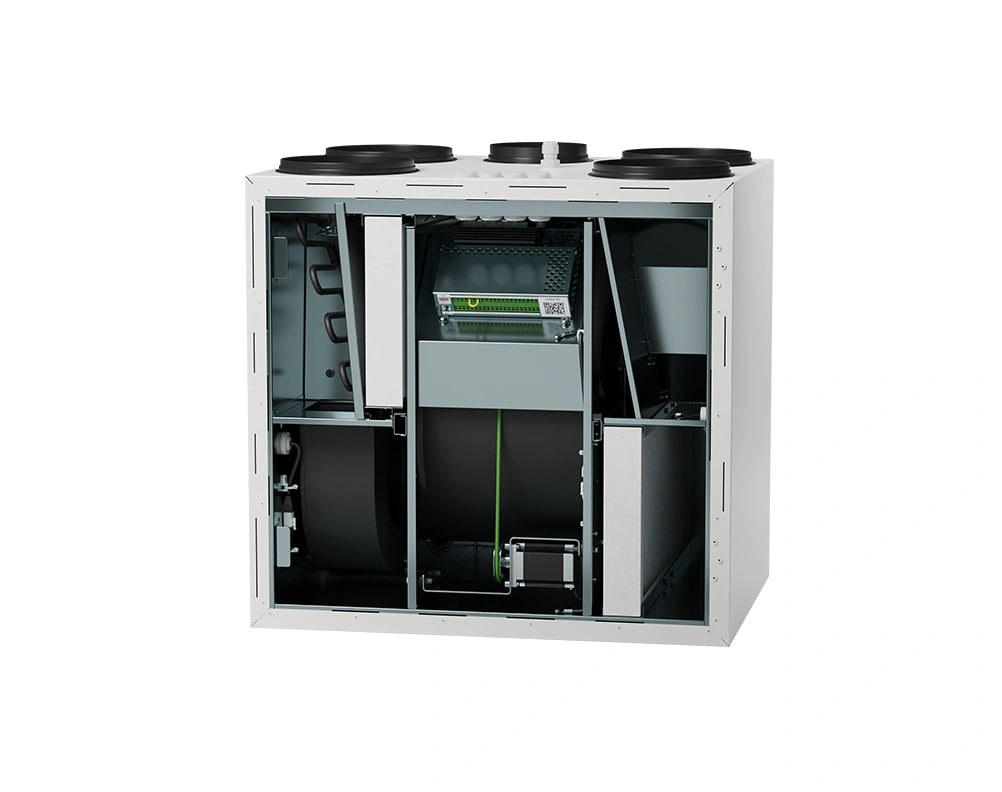 FTX Komfovent Domekt R 400 V C6M - 300m². 5 års garanti bild inuti