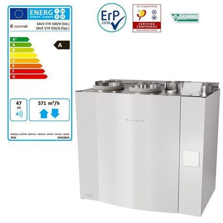FTX Systemair SAVE VTR 500 - Energiklass A.