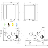 FTX Systemair SAVE VTR 700 R mått och specifikationer